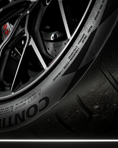 Continental Extreme Contact Force 345 30 ZR19 3D model 5