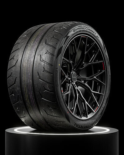 Continental Extreme Contact Force 345 30 ZR19 3D model 6
