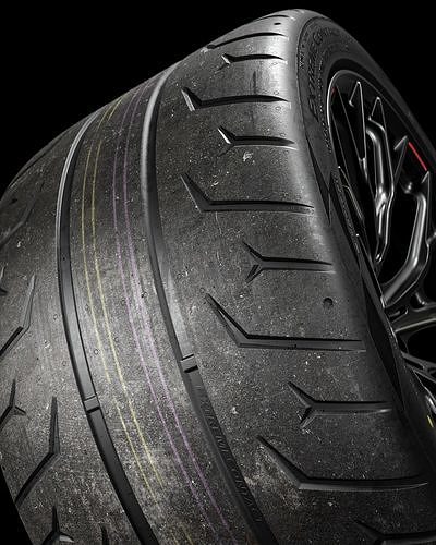 Continental Extreme Contact Force 345 30 ZR19 3D model 2