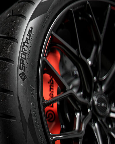Continental Extreme Contact Force 265 35 ZR19 3D model 4