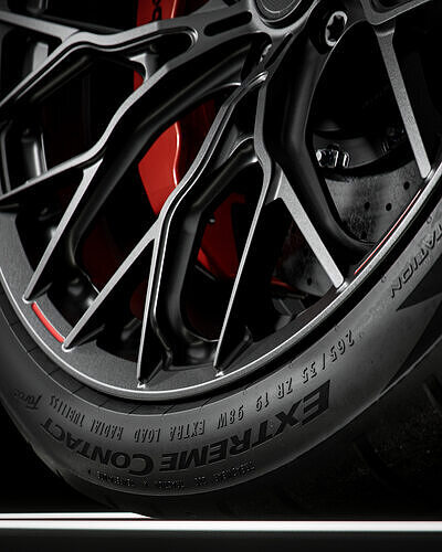 Continental Extreme Contact Force 265 35 ZR19 3D model 5
