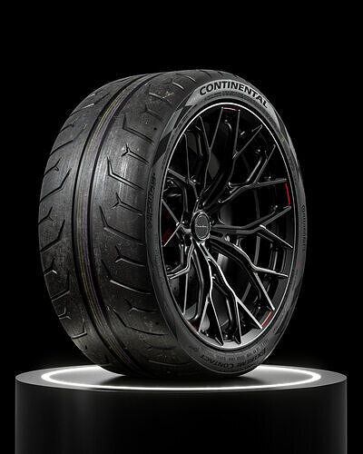 Continental Extreme Contact Force 265 35 ZR19 3D model 6