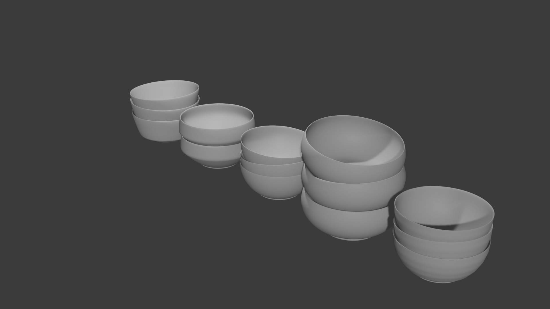 A Bowl Collection 3D model_2
