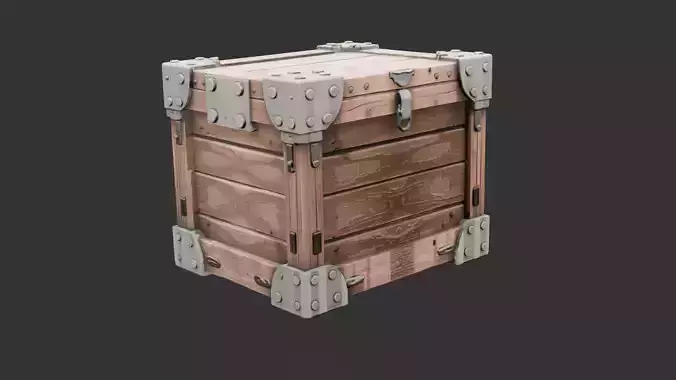 Military Ammo Crate with Locking Clips