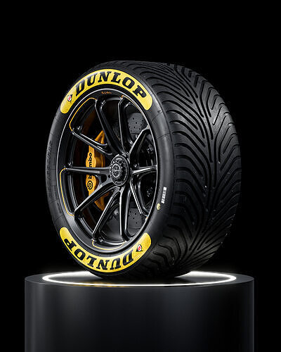 Dunlop Lemans24 280 680 R18 WET 3D model