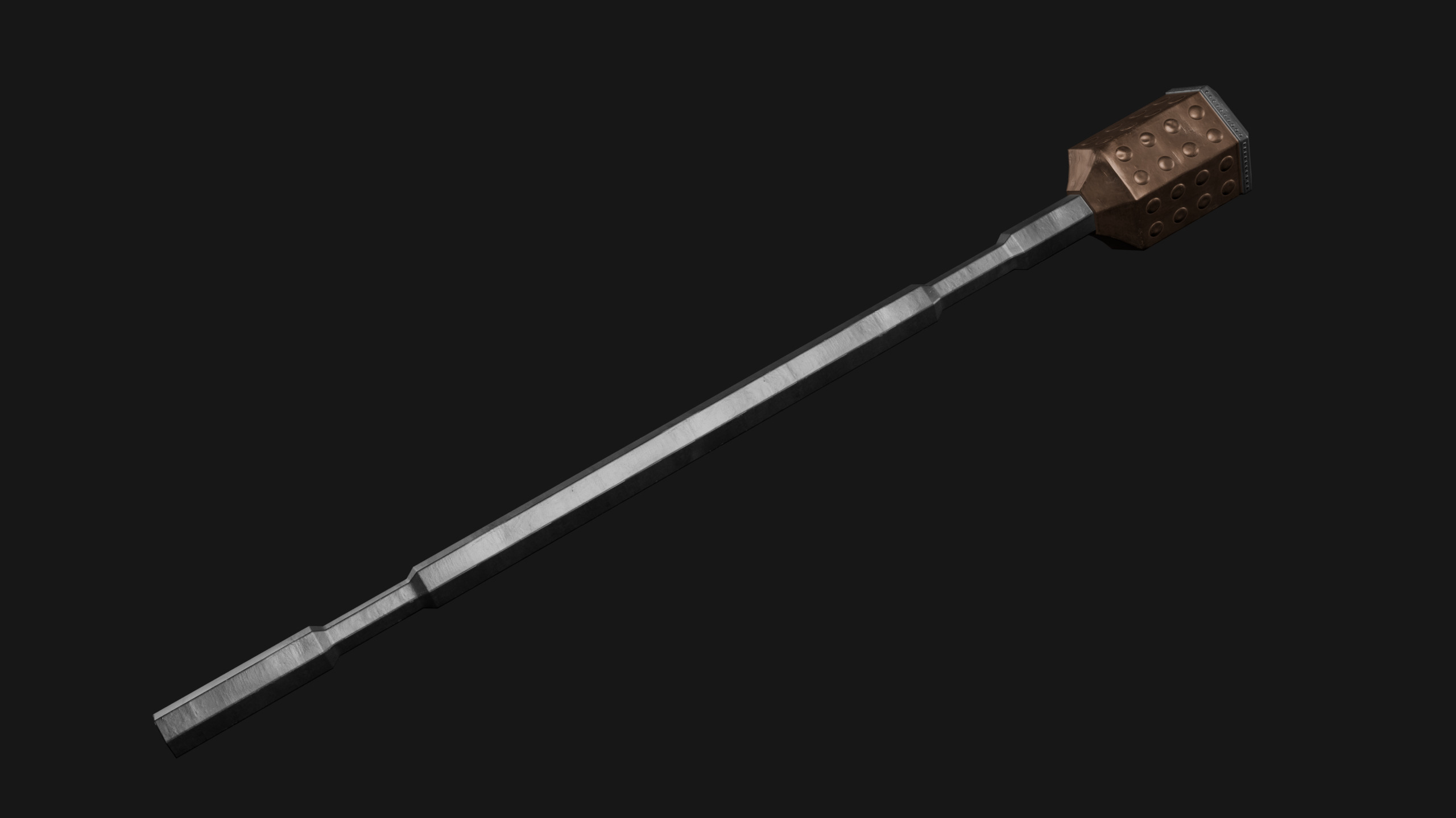 Mace- PBR Game Ready model  Low-poly 3D model_2