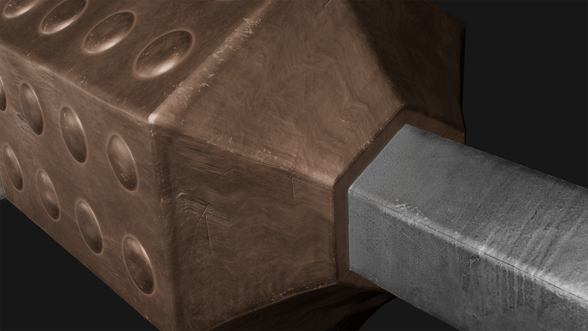 Mace- PBR Game Ready model  Low-poly 3D model_4