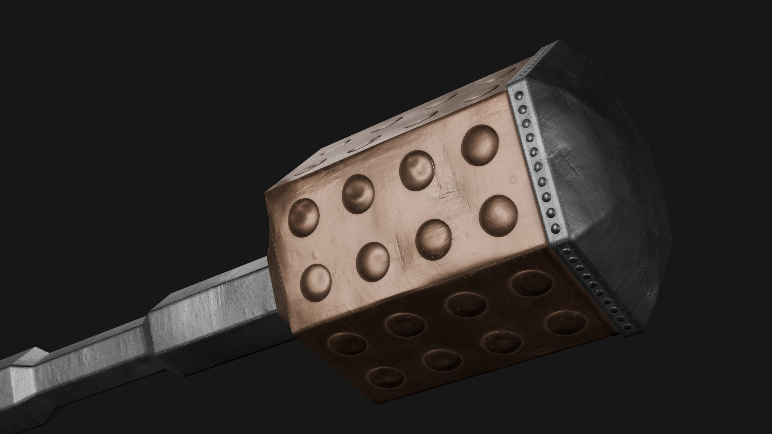 Mace- PBR Game Ready model  Low-poly 3D model_3