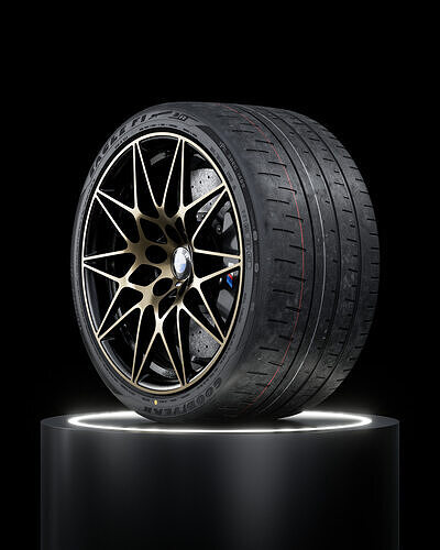 Goodyear Eagle F1 SuperCar 3R 305 30ZR19 98Y SL V2 3D model
