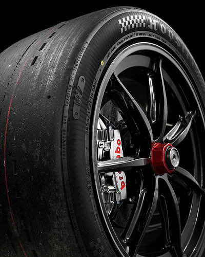 Hoosier R7 295 35 ZR19 3D model 2