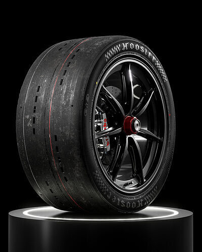 Hoosier R7 295 35 ZR19 3D model 6