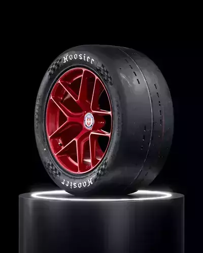 Hoosier DR2 Slick Revamped TEX V3 3D model