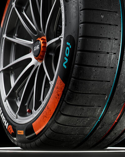 Hankook Formula E 2023 315 40 ZR18 METALNESS 3D model 4