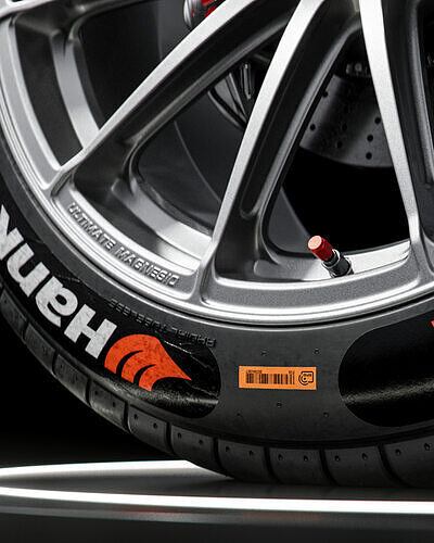 Hankook Formula E 2023 315 40 ZR18 METALNESS 3D model 5