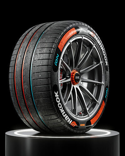 Hankook Formula E 2023 315 40 ZR18 METALNESS 3D model 6