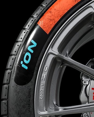 Hankook Formula E 2023 315 40 ZR18 METALNESS 3D model 2