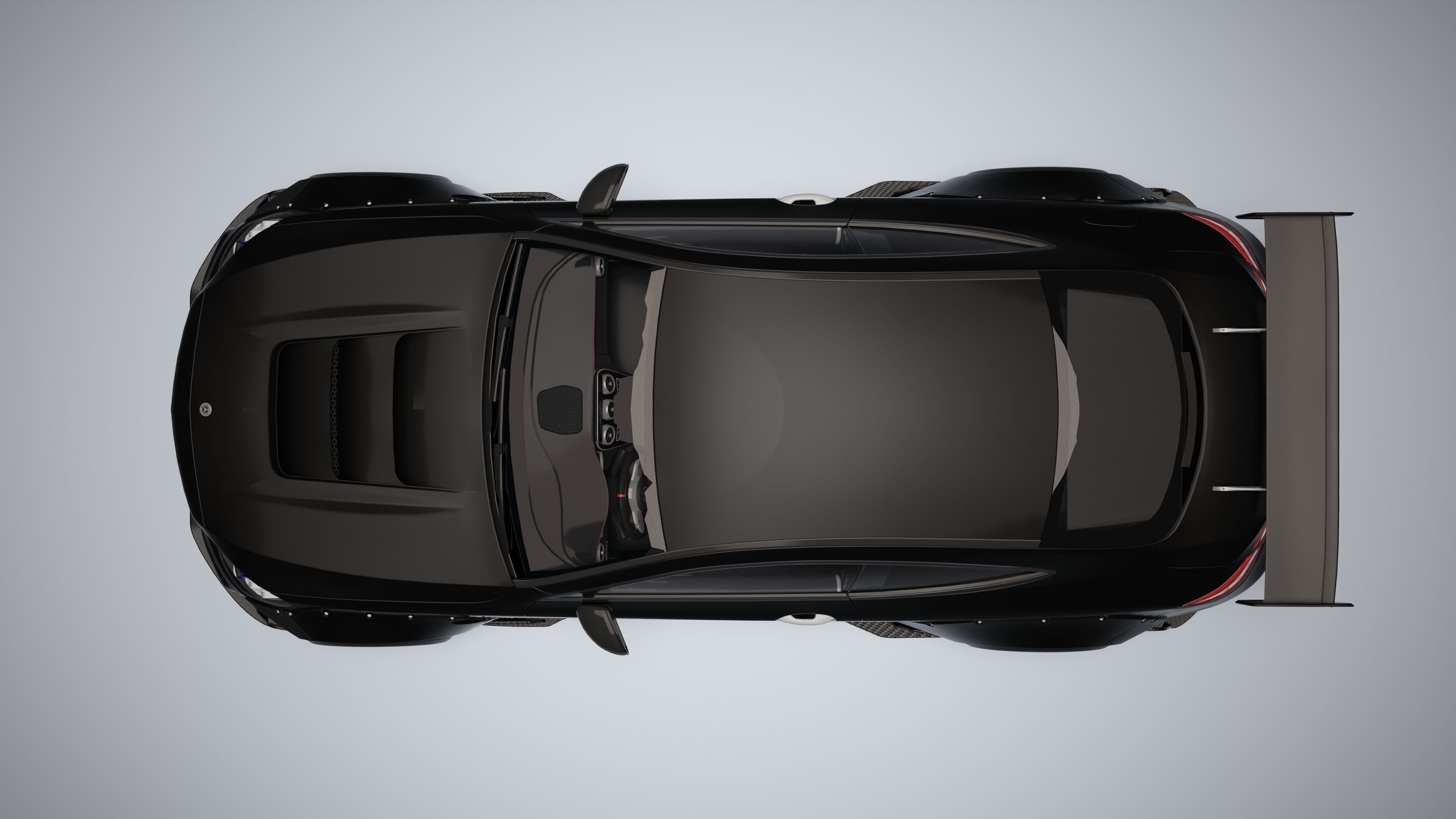 Mercedes-Benz C63 AMG Black Series Low-poly 3D model_27