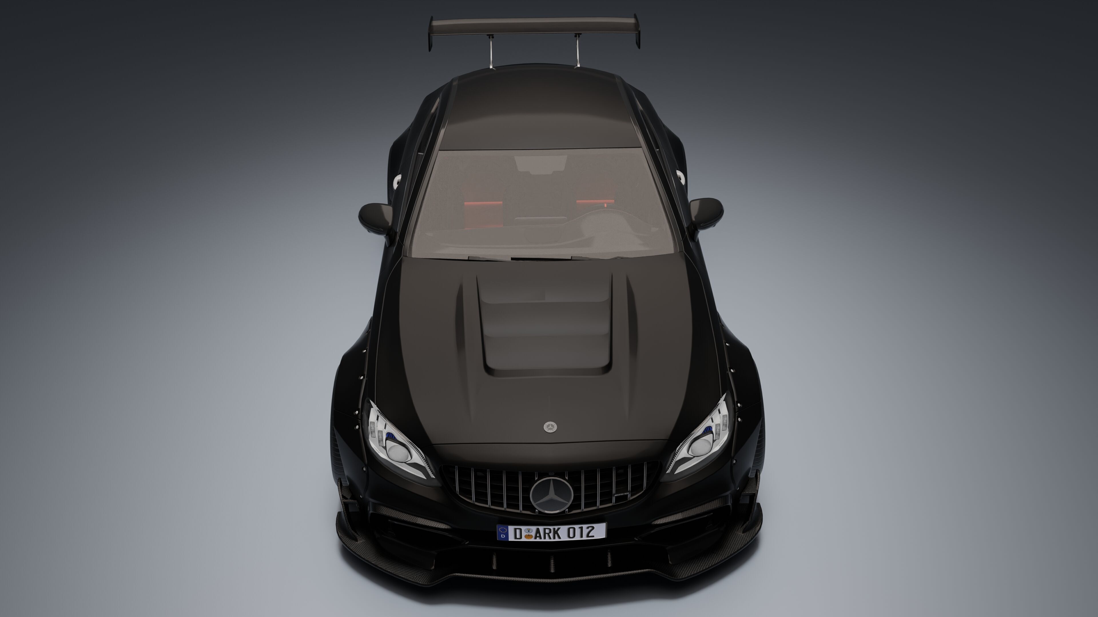 Mercedes-Benz C63 AMG Black Series Low-poly 3D model_19