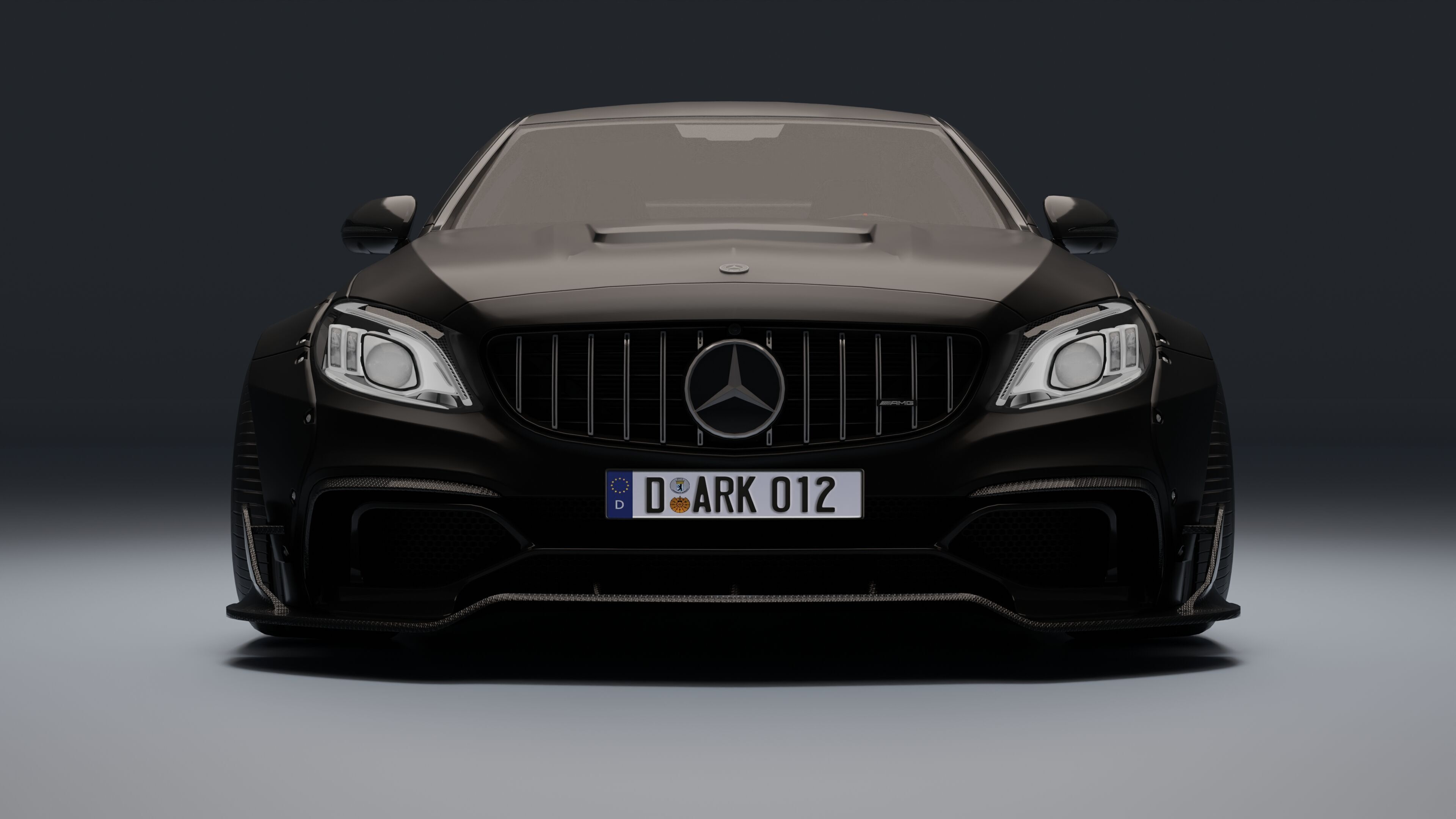 Mercedes-Benz C63 AMG Black Series Low-poly 3D model_23
