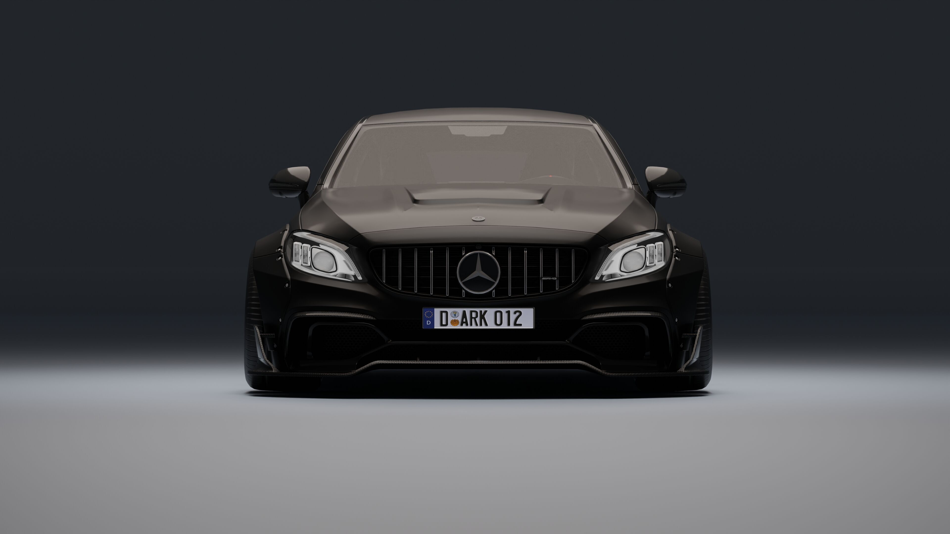 Mercedes-Benz C63 AMG Black Series Low-poly 3D model_28