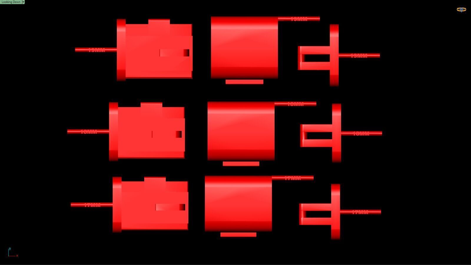 PACK Cuban Locks Clasp 17mm 18mm 19mm 3D print model_4