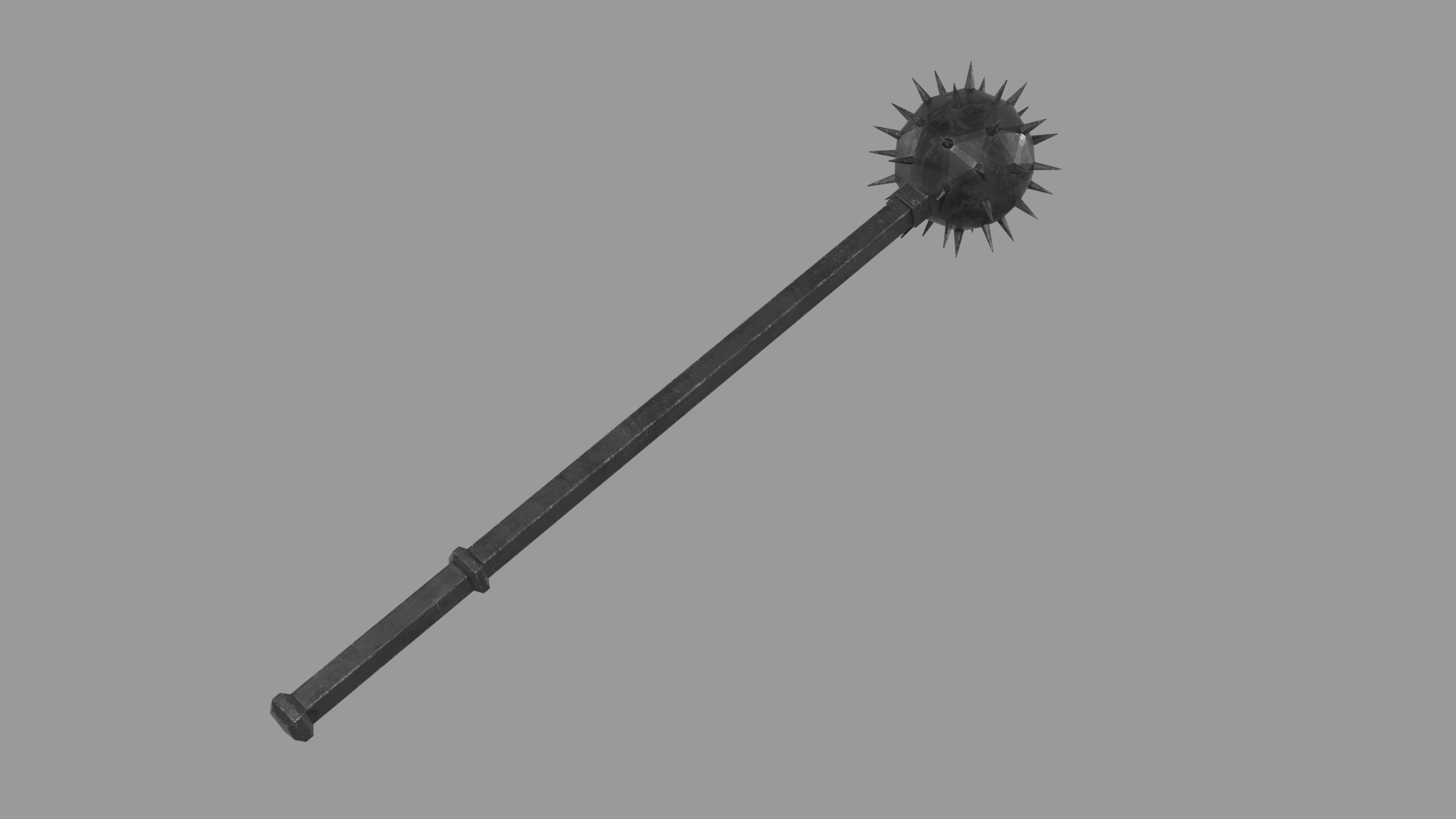 Morning star- PBR Game Ready model Low-poly 3D model_2