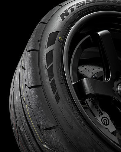 Nitto NT555 R2 275 40 R19 101W 3D model 2