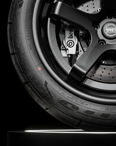 Nitto NT555 R2 275 40 R19 101W 3D model 4