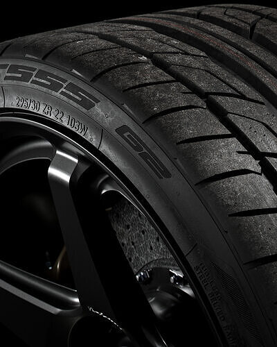 Nitto NT555 G2 295 30 ZR22 103W XL 3D model 3