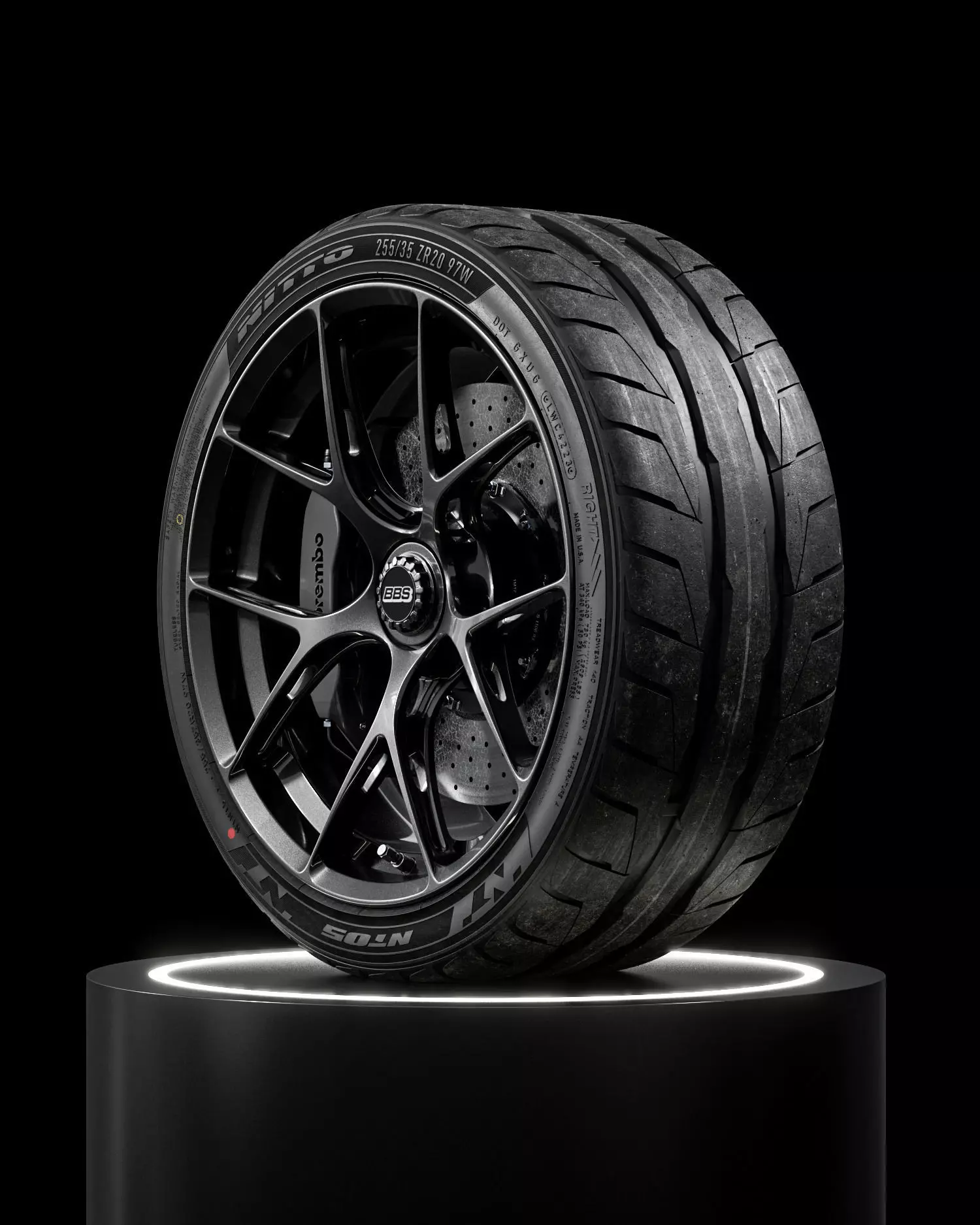 Nitto NT05 255 35 ZR20 97W XL 3D model