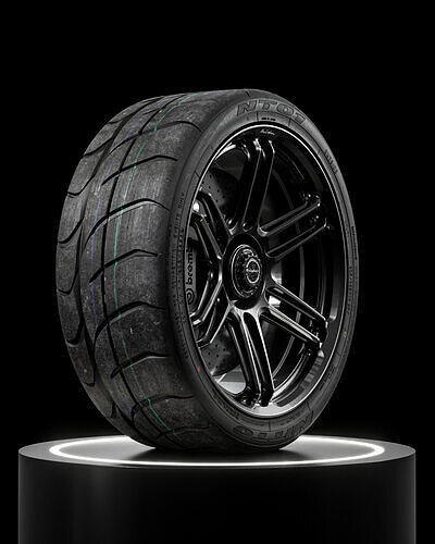 Nitto NT01 235 30 ZR19 87Y 3D model 6