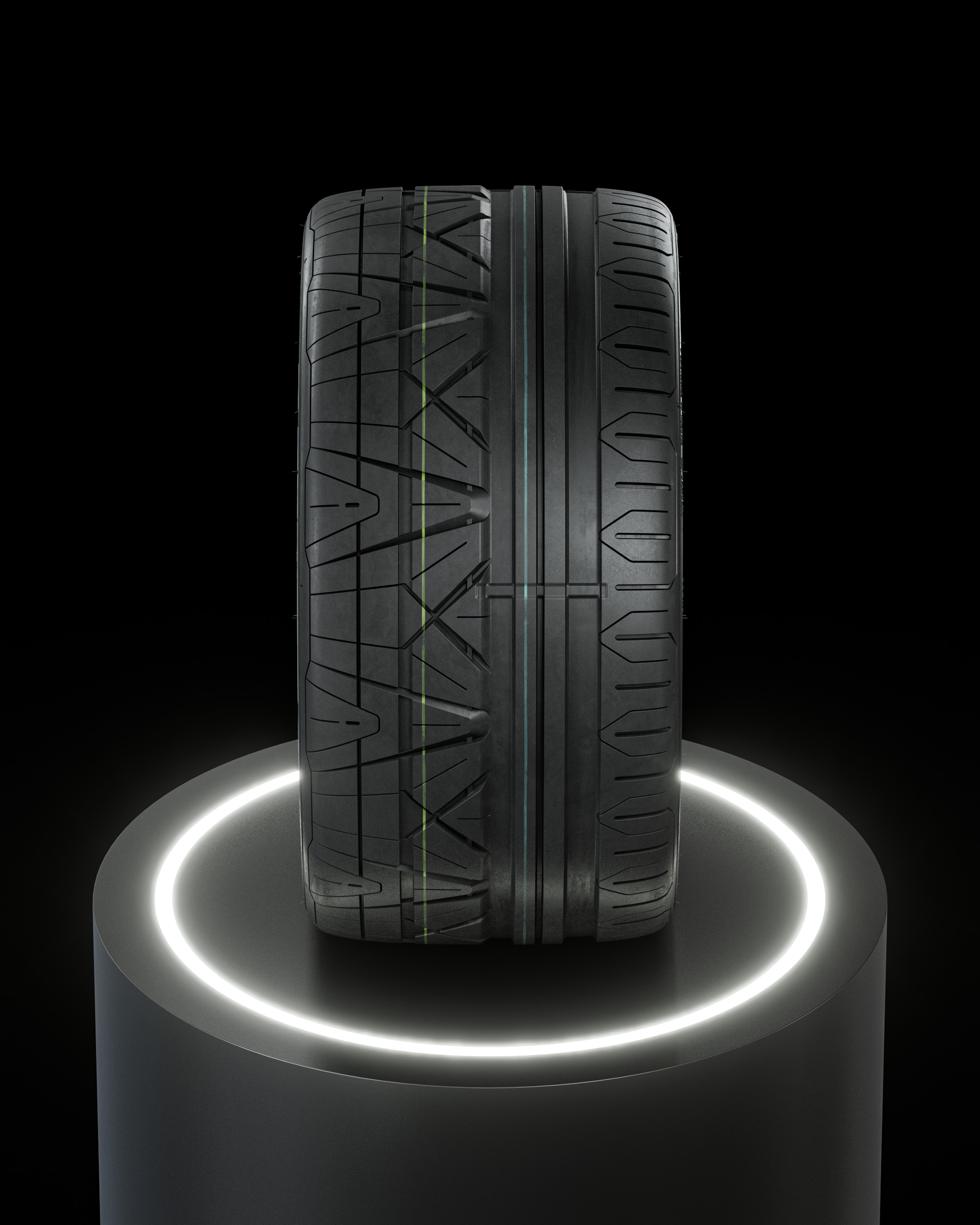 Nitto Invo 305 30 ZR19 Painted 3D model_7