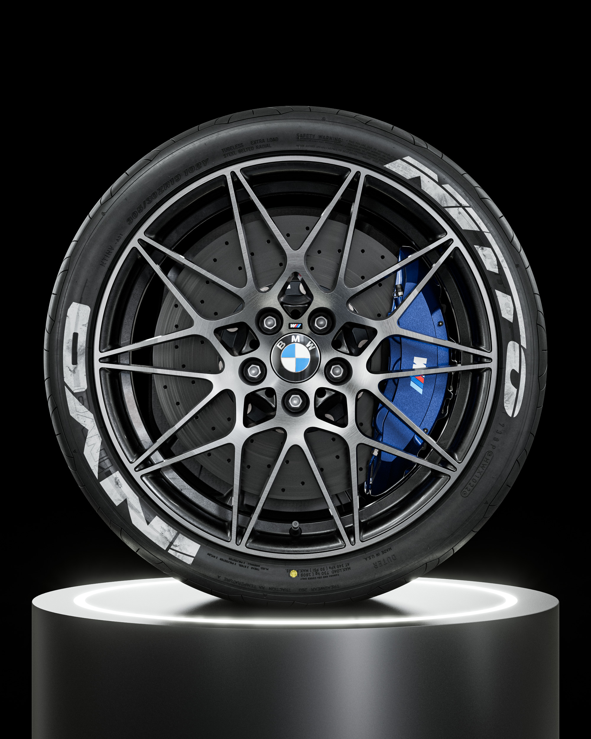 Nitto Invo 305 30 ZR19 Painted 3D model_8