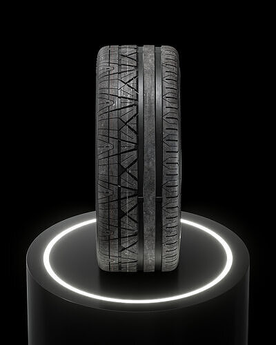 Nitto Invo 245 35 ZR21 96W 3D model 7