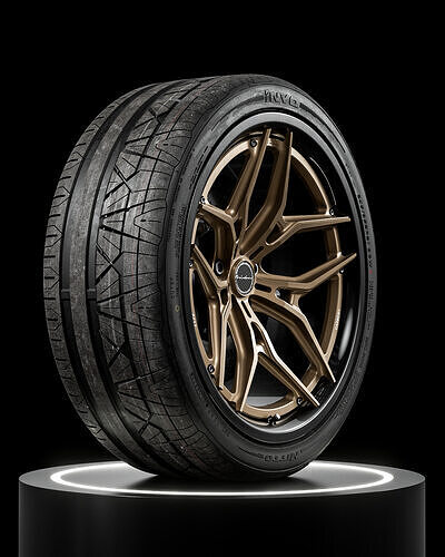 Nitto Invo 245 35 ZR21 96W 3D model 6