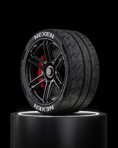 Nexen N Fera Sport R 255 35 ZR18 94W 3D model