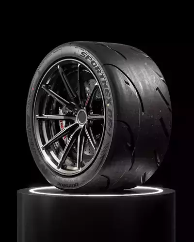 Nankang SemiSlick Sportnex AR1 325 30 R19 3D model