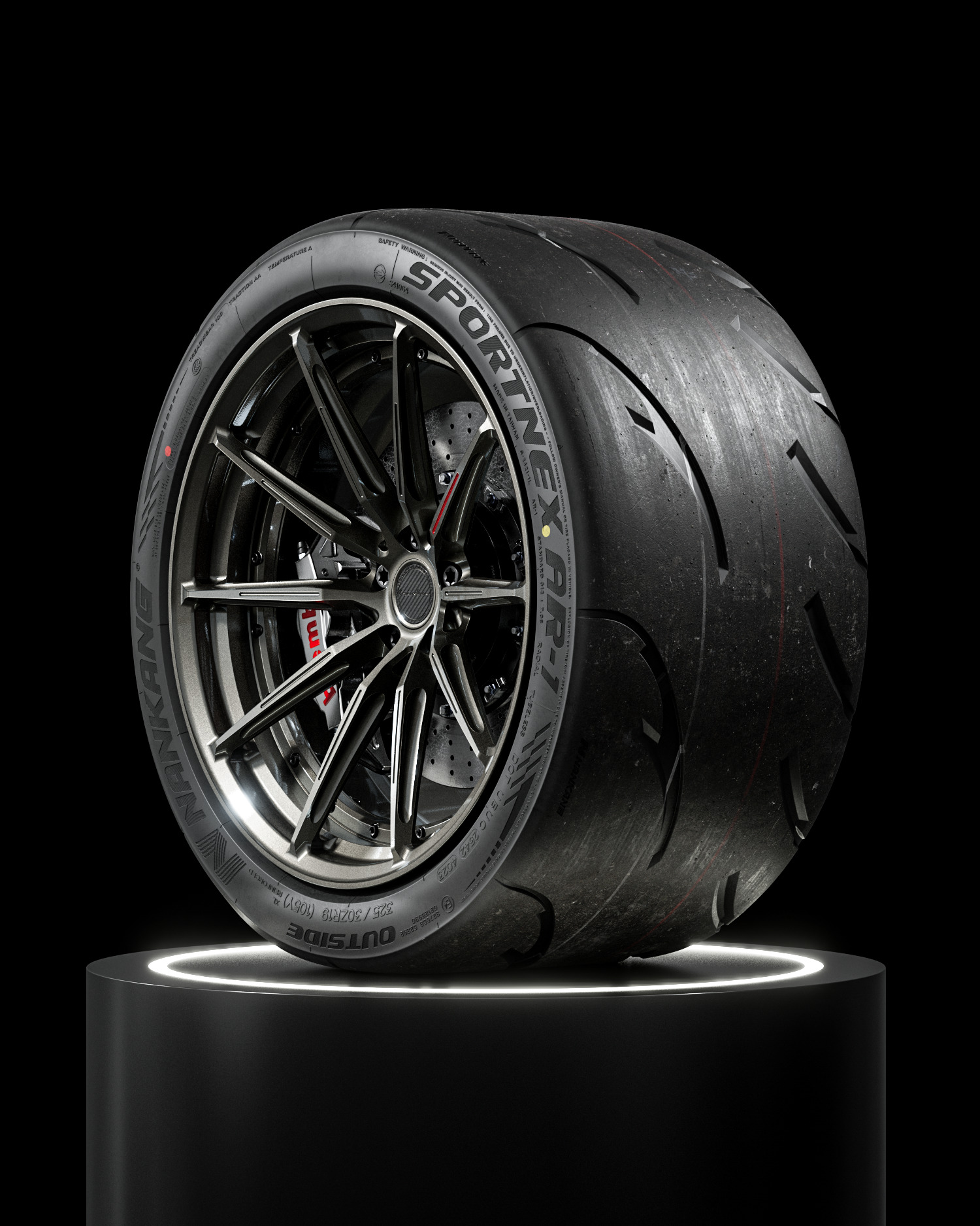 Nankang SemiSlick Sportnex AR1 325 30 R19 3D model_12