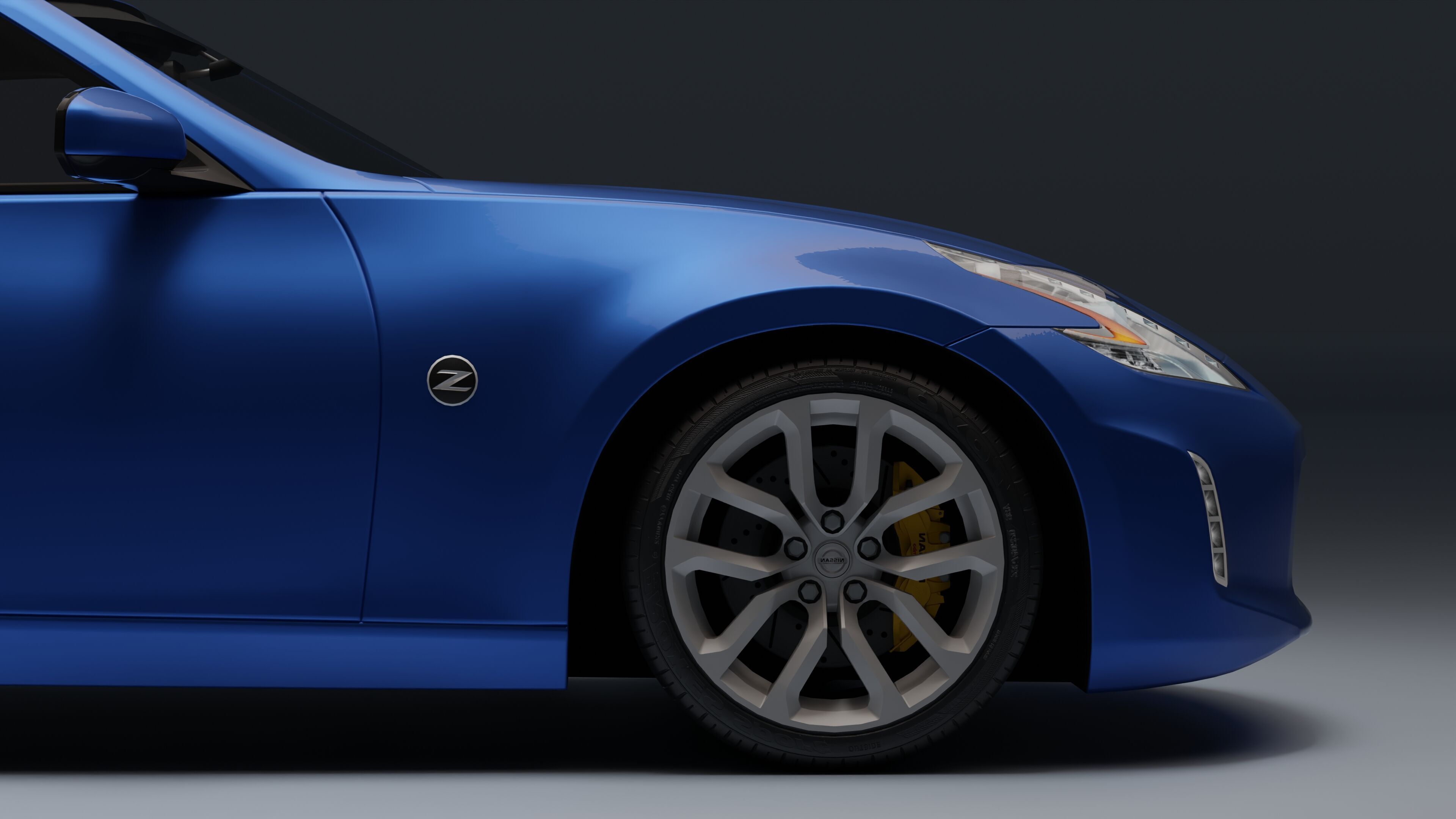 Nissan 370Z Low-poly 3D model_26