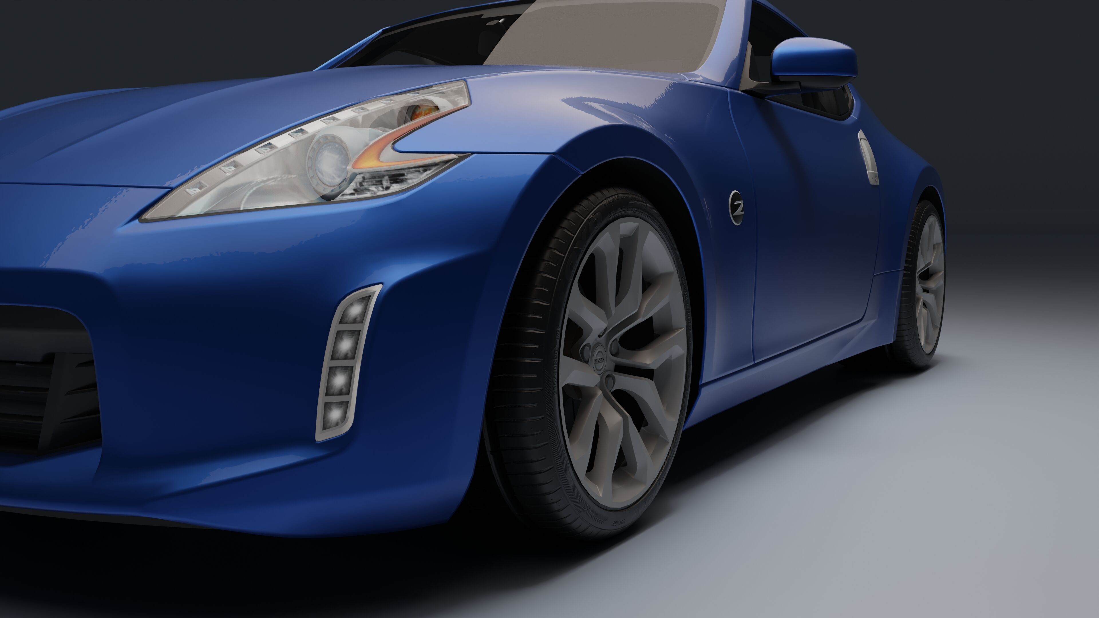 Nissan 370Z Low-poly 3D model_21