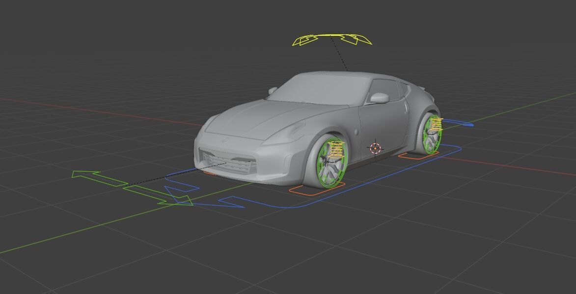 Nissan 370Z Low-poly 3D model_11
