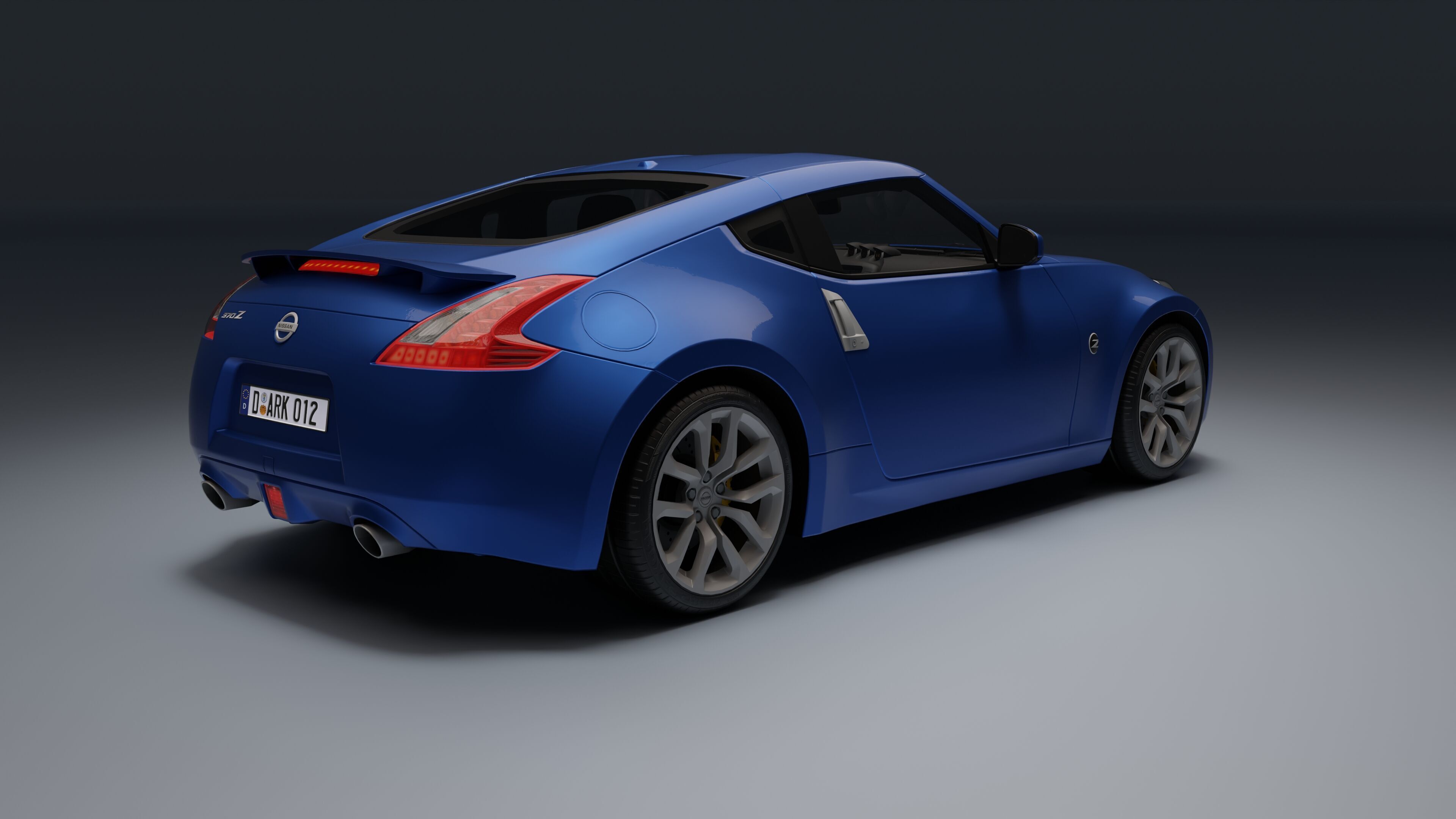 Nissan 370Z Low-poly 3D model_3