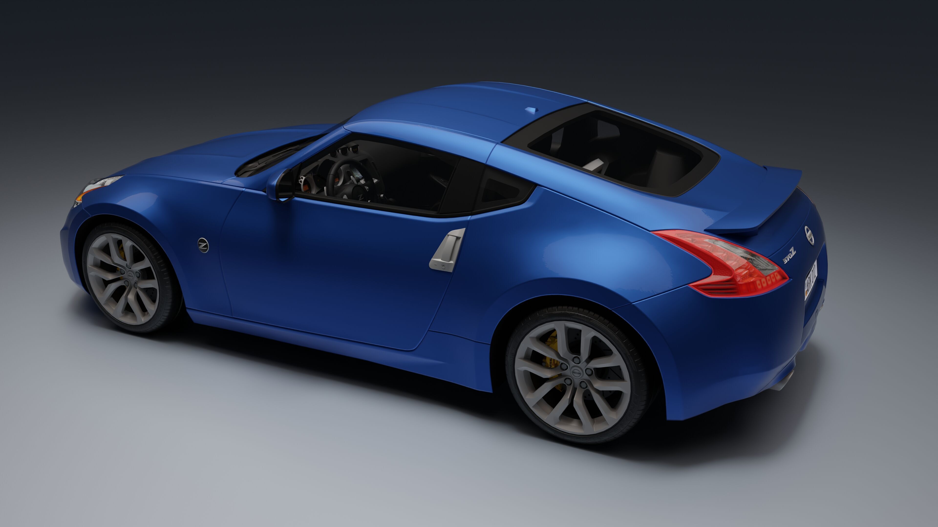 Nissan 370Z Low-poly 3D model_7