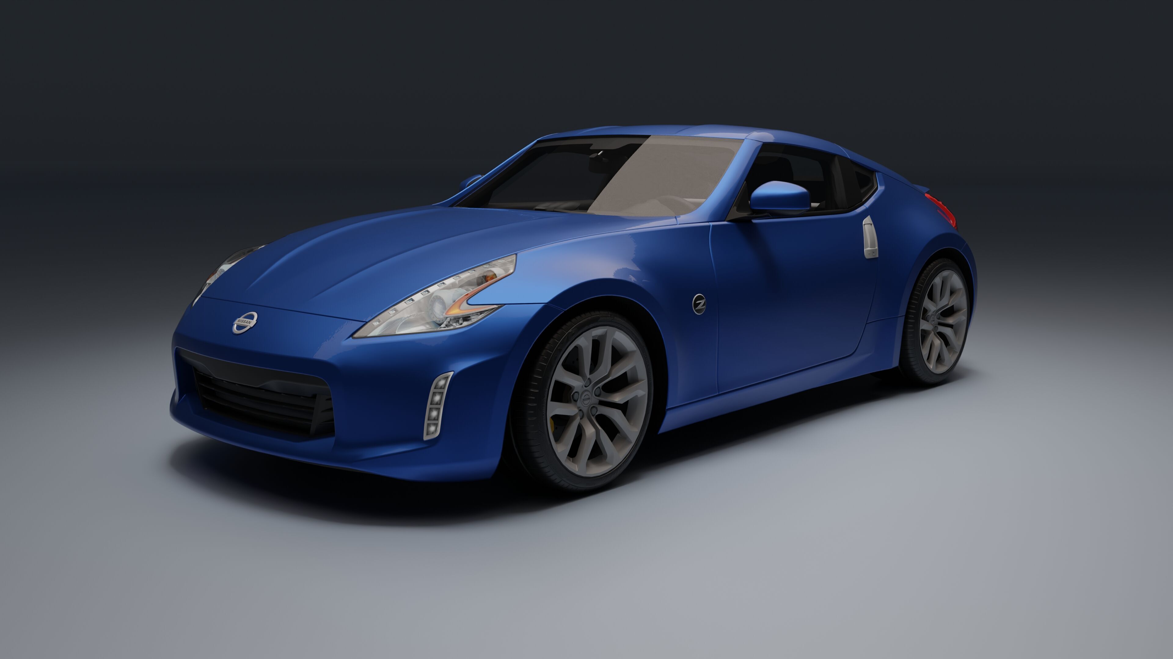 Nissan 370Z Low-poly 3D model_4