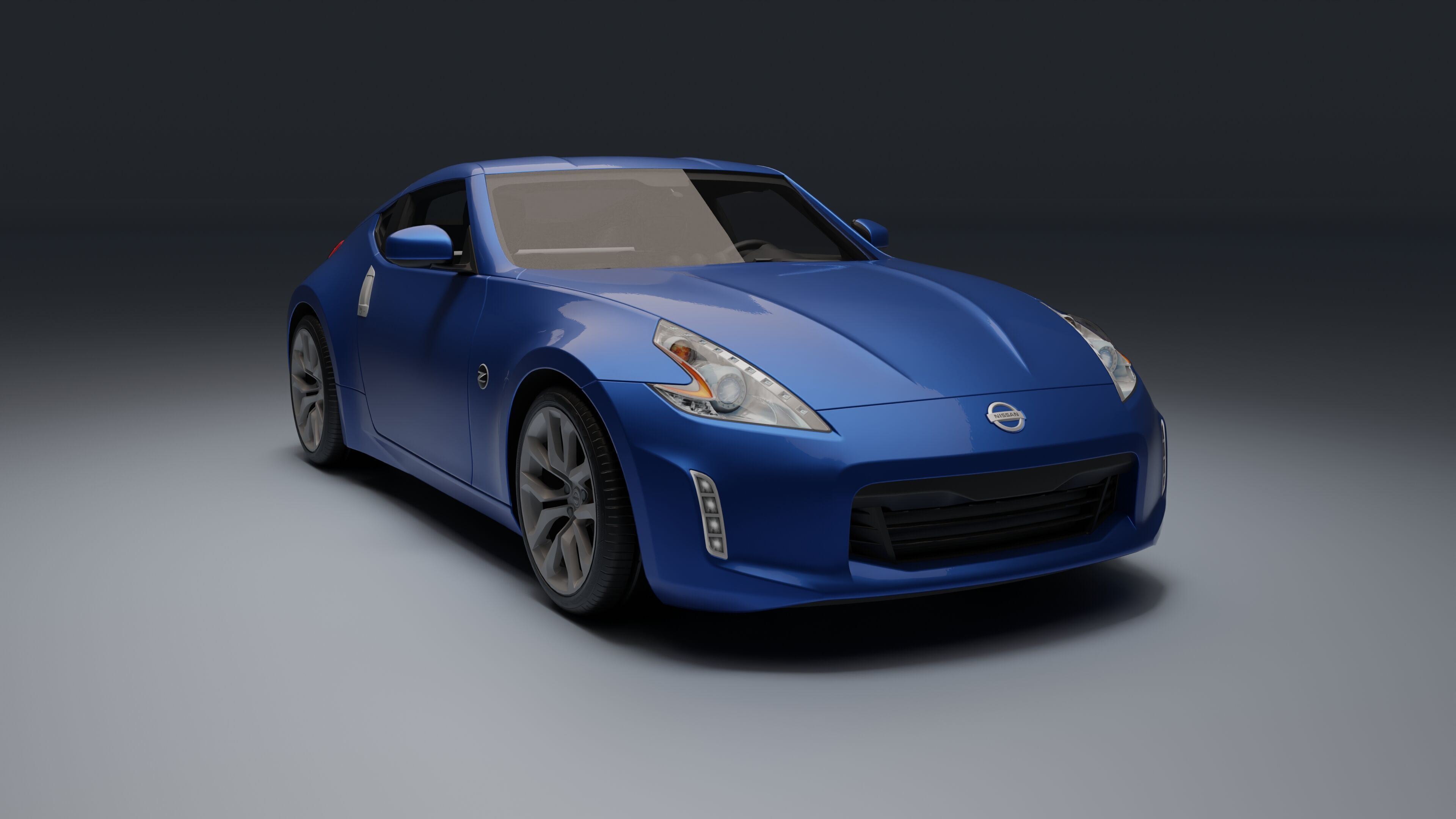 Nissan 370Z Low-poly 3D model_1