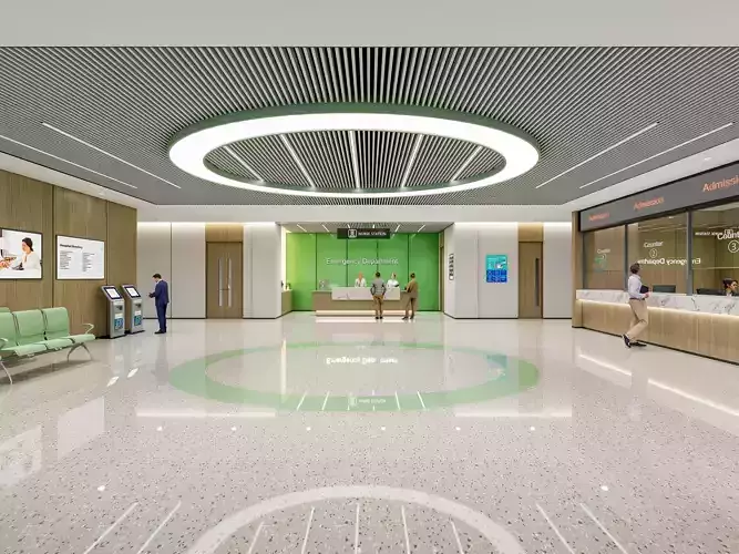 Hospital lobby reception hall 16