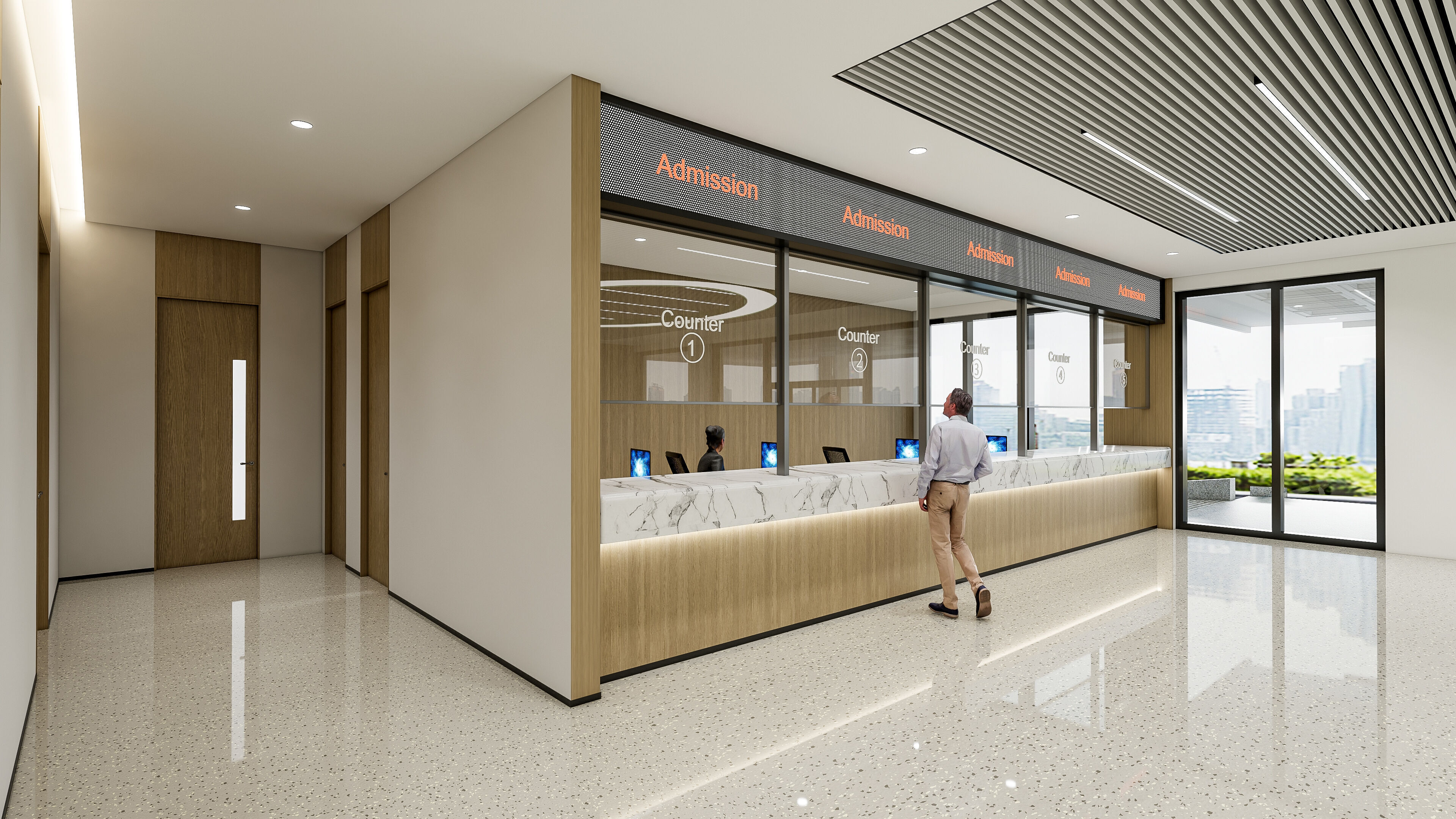 Hospital lobby reception hall 16 3D model_20