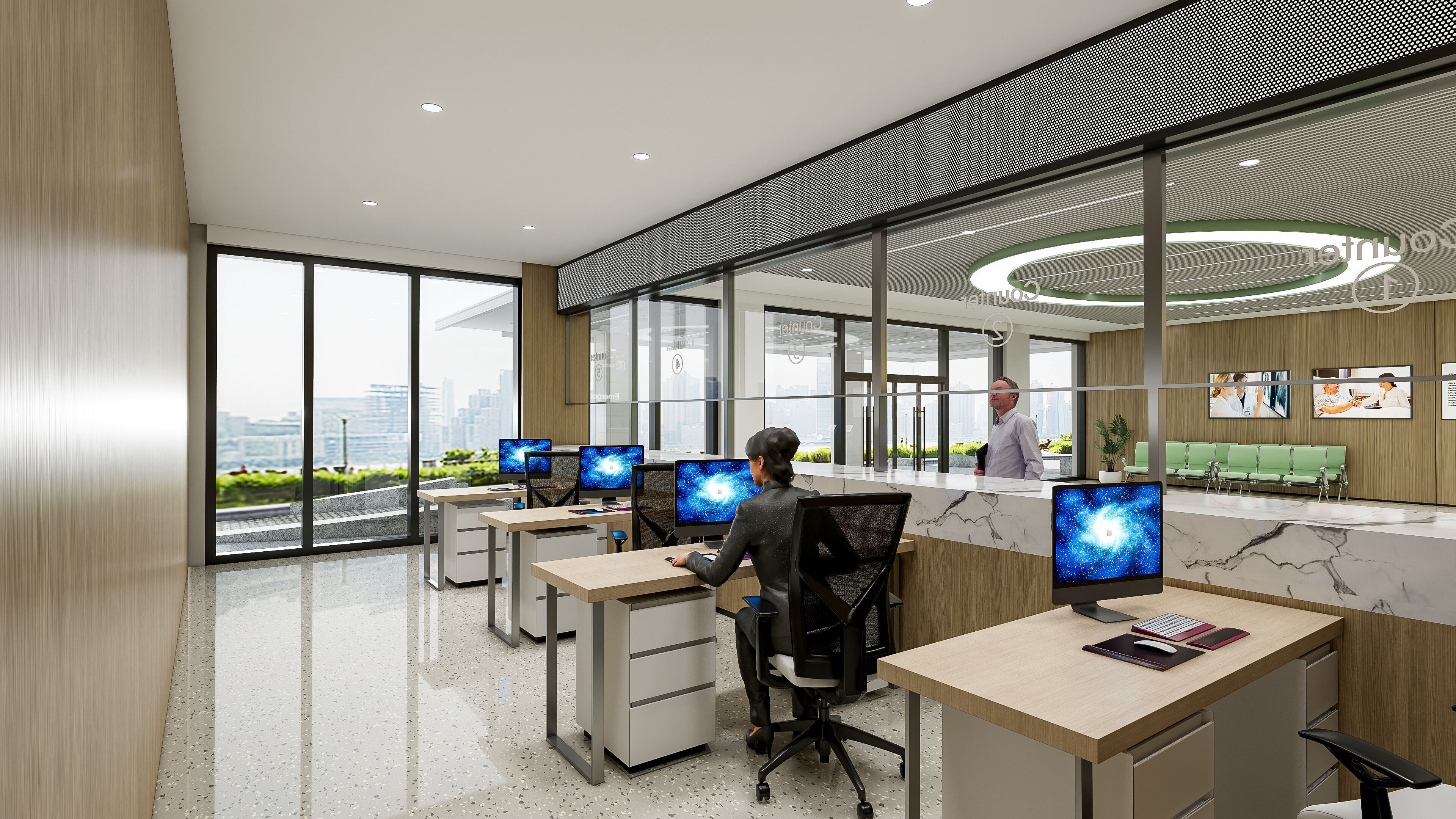 Hospital lobby reception hall 16 3D model_18