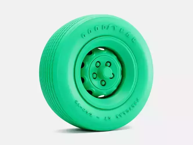 15x8 Mopar Rallye Wheel Goodyear Polyglas G60 Tire