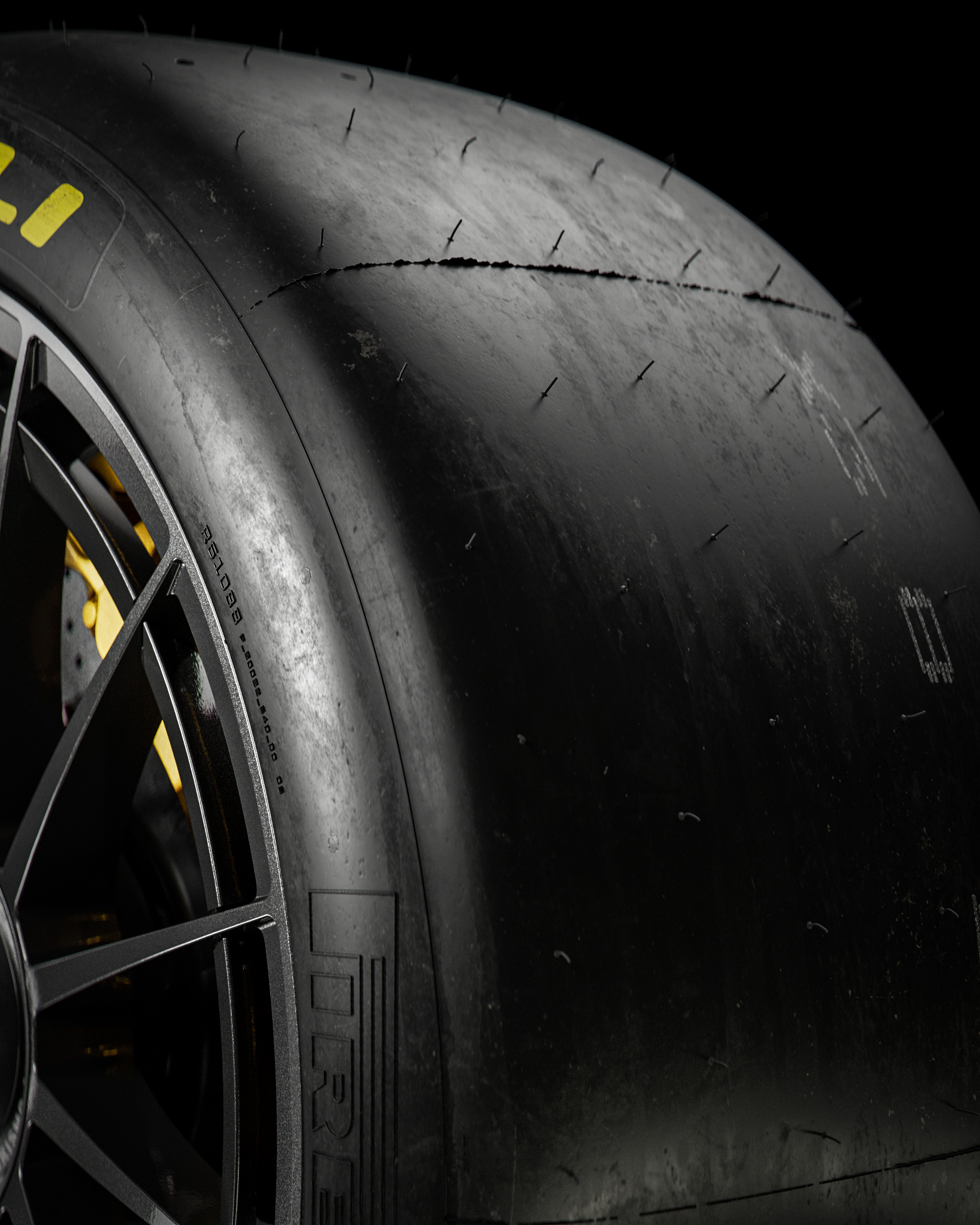 Pirelli Slick 245 620 R17 DM 3D model_8